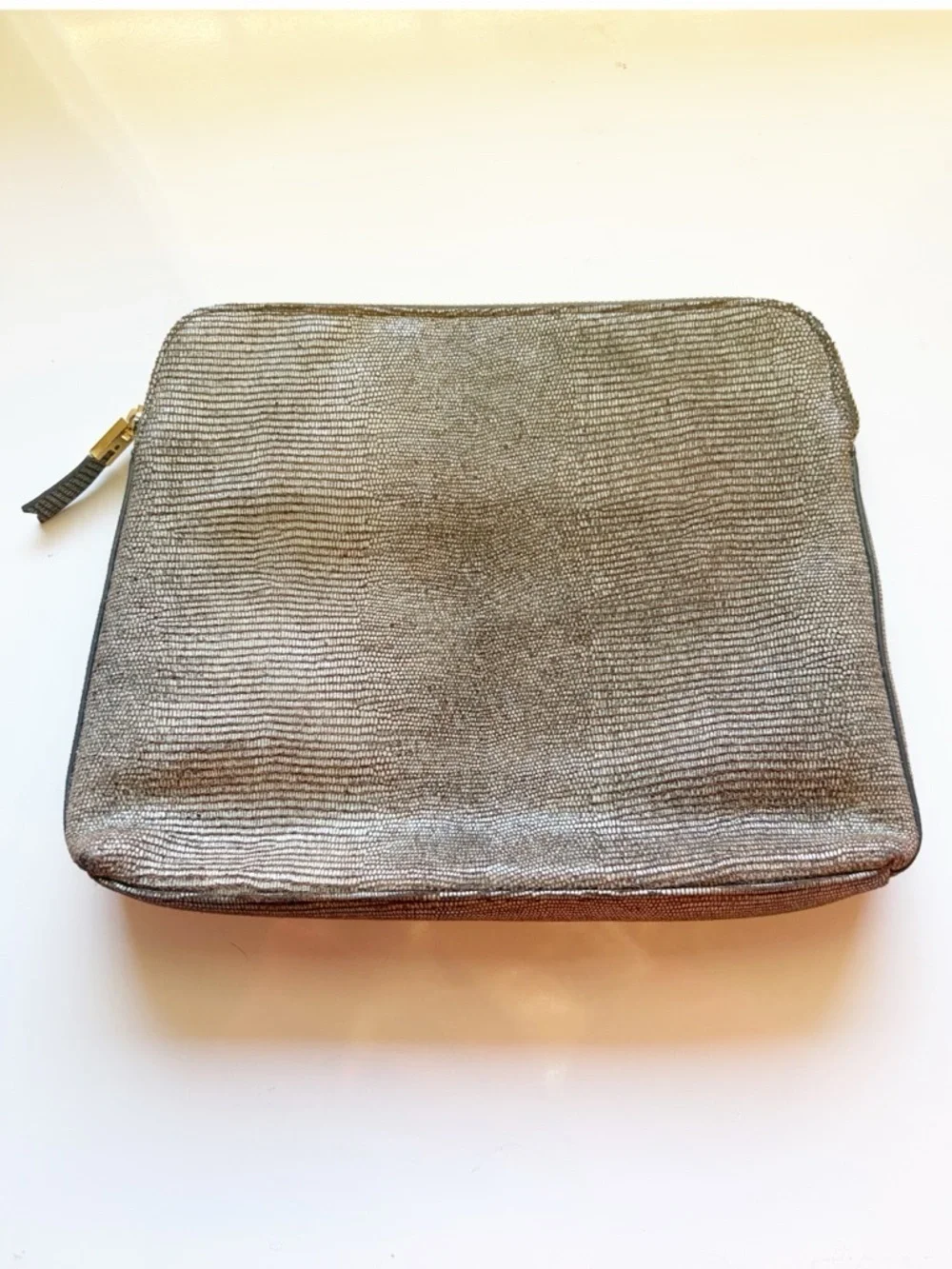 India Hicks Insider Leather Pouch Island Gecko